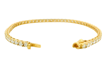 Elegant 14K Gold Diamond Bracelet