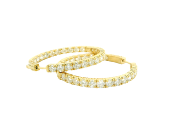Elegant 14K Gold Hoop Earrings