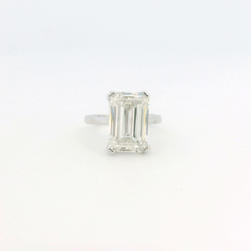 Elegant Emerald-Cut Diamond Ring