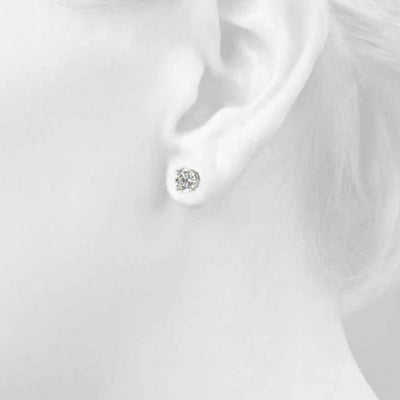 0.2 CTTW Studs in a Basket Prong Setting