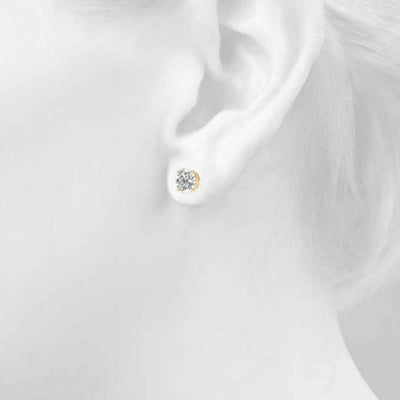 0.2 CTTW Studs in a Basket Prong Setting