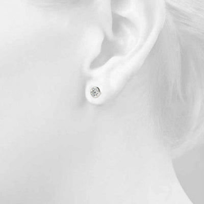 0.25 CTTW Studs in Bezel Setting