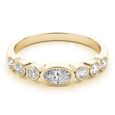 Classic Oval Stackable Diamond Ring | The Carat Lab