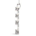 4 Stone Journey Pendant- 0.25 Cttw