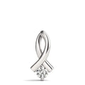 Ribbon Diamond Solitare Pendant- 0.25 Cttw-2