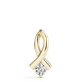 Ribbon Diamond Solitare Pendant- 0.35 Cttw | The Carat Lab