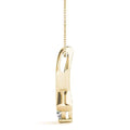 Ribbon Diamond Solitare Pendant- 0.35 Cttw | The Carat Lab