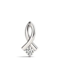 Ribbon Diamond Solitare Pendant- 0.25 Cttw | The Carat Lab
