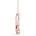 Ribbon Diamond Solitare Pendant- 0.25 Cttw | The Carat Lab