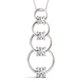 4 Stone Journey Pendant- 0.25 Cttw