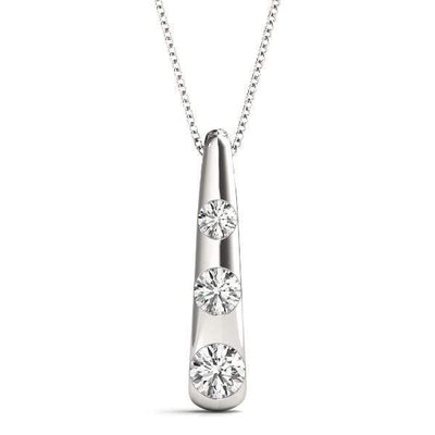 Dewdrop 3 Diamond Pendant- 0.50 Cttw | The Carat Lab
