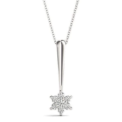 Snowflake Diamond Pendant | The Carat Lab