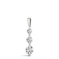 Solitary 3 Diamond Pendant- 0.25 Cttw